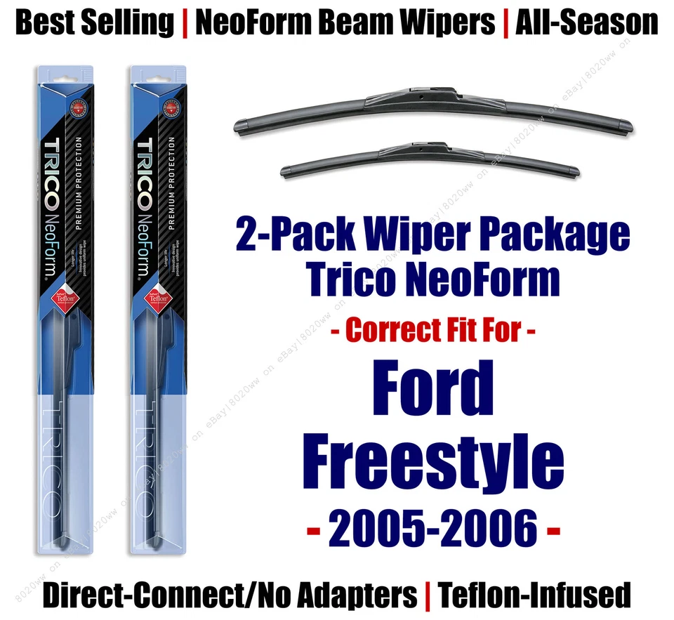 Limpiaparabrisas NeoForm Super Premium 2pk apto para Ford Freestyle 2005-2006 - 16-2412/2012 Foto 1 de 1