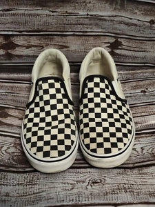 Vans Slipper Old Skool Größe 5 Jugend schwarz-weiß karierte Vans Schuhe (Q2)  - Bild 1 von 12