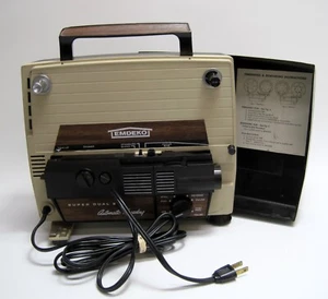 Vintage GAF/Edemko EM-9000 588 Super Dual 8mm Load Super 8 Film Projector - Picture 1 of 5