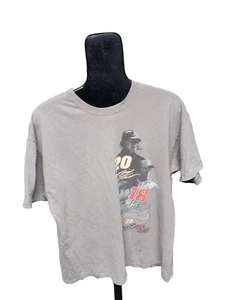 Vintage Chase Authentics Gibbs Racing Tony Stewart B. Labonte Gray XL T-shirt - Picture 1 of 13