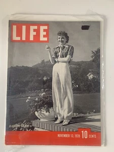 LIFE Magazine November 13 1939 Claudette Colbert German High Command Oil Fields - Picture 1 of 1