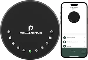 Smart Key Lock Box,Electronic Wall Mount Key Safe with Bluetooth Connection to I - Picture 1 of 7