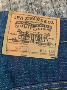 '80 Levis 509 Orange tab straight jeans,34/33