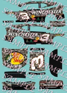 2025 Austin Dillon WinchesterCamo Clash 1/64 Peel& Stick Decal - Picture 1 of 1