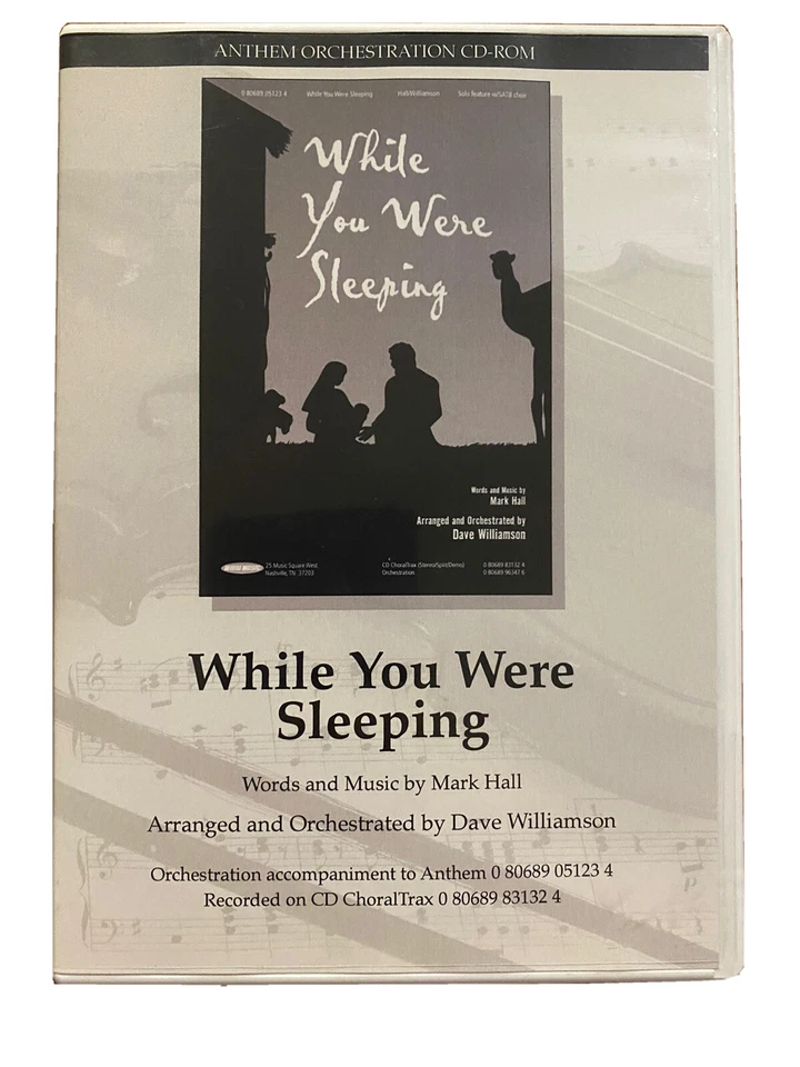 WHILE YOU WERE SLEEPING ORCHESTRATION CD-ROM~Dave Williamson~Word Music~2011 - Image 1 of 2