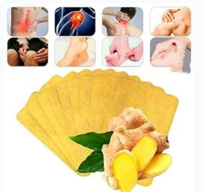 Almohadillas para pies de jengibre 50 piezas parche desintoxicante toxinas adhesivo mantener en forma almohadilla adelgazante Foto 1 de 4