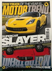 Motor Trend Supercar Slayer Truck Of Year Corvette Z06 Feb 2015 FREE SHIPPING JB - Picture 1 of 2