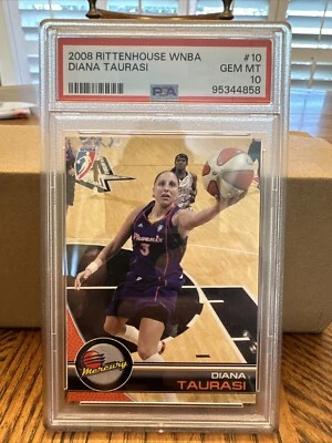 2008 Rittenhouse WNBA Diana Taurasi PSA 10 Card #10 Pop 8! - Image 1 of 2