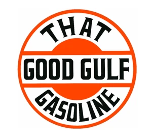 CALCOMANÍA ADHESIVA DE RESTAURACIÓN DE BOMBA DE ACEITE DE MOTOR GASOLINA THAT GOOD GULF de colección - Imagen 1 de 1