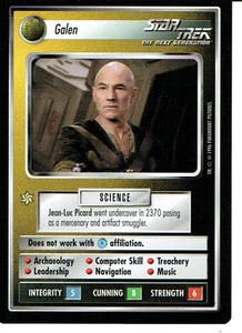 STAR TREK CCG Q CONTINUUM RARE CARD GALEN - Foto 1 di 1