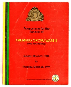 Programme for the Funeral of Otumfuo Popku Ware II (Late Asantehene), Ghana 1999 - Picture 1 of 2