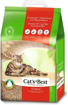 Cats Best Oko Plus Wood Fibres Organic Clumping Cat Litter 20L, 8.6kg