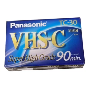NEU! Panasonic TC-30 VHS-C Super High Grade 90Min Video Camera Tape Sealed - Bild 1 von 2