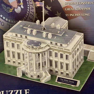 64 Piece 11 Inch 3D Puzzle Model Kit - The White House - Image 1 of 4
