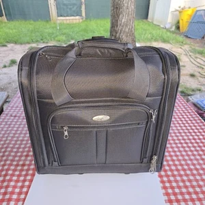Olympia Lansing Heavy Duty Nylon Wheeled Carry On Laptop Suitcase 14 x 14 x 9 - Picture 1 of 15
