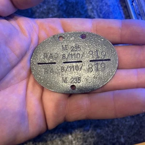 WW2 German Dog Tag Erkennungsmarke  RAD Labour Corps - Picture 1 of 5
