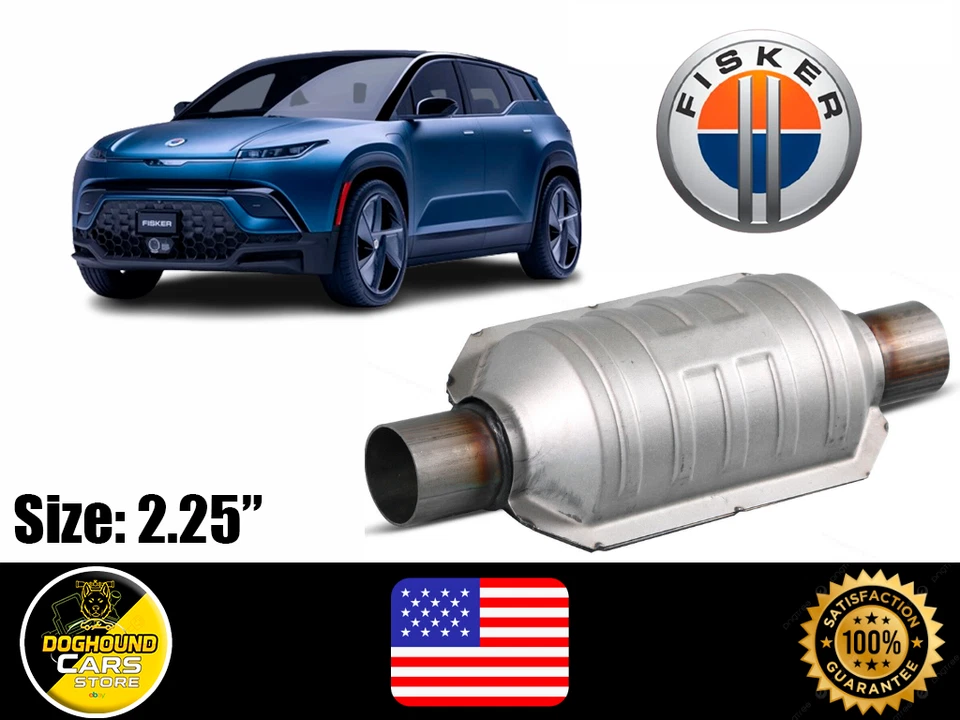 Convertidor catalítico para todos Fisker 2,25" ajuste de alta calidad bajo mantenimiento Foto 1 de 4