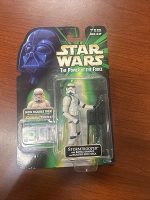 Figura de acción Hasbro Star Wars Power of the Force Comm Tech Stormtrooper Foto 1 de 2