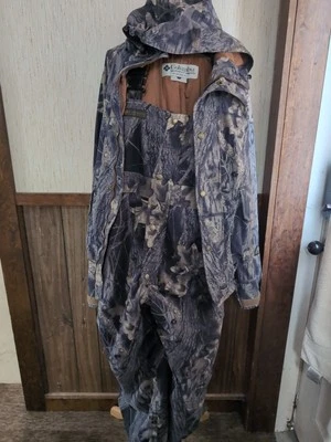 Lote Abrigo y Pantalones Columbia L Camuflaje Caza Intercambio Nieve Foto 1 de 4