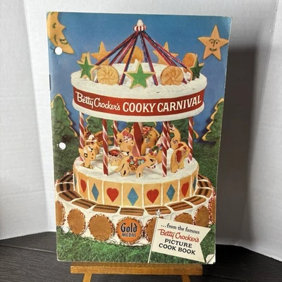 BETTY CROCKER'S COOKY CARNIVAL (1957) Cookie Cookbook Using Gold Medal Flour - Image 1 of 3