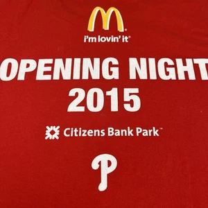 Nueva camiseta 2015 Philadelphia Phillies Opening Night talla XL SGA McDonalds Gildan - Imagen 1 de 17