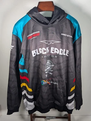 Black Eagle Arrows Pro Staff Competition Hoodie - Sz XXL - TRU BALL Afro Archery - Image 1 of 4
