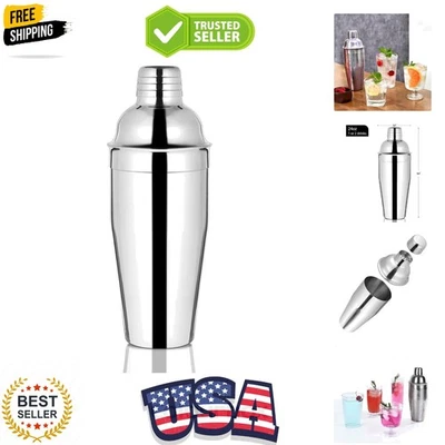 Coctelera de bar, mezcladora de bebidas Martini Shaker de 24 oz con colador incorporado... Foto 1 de 4