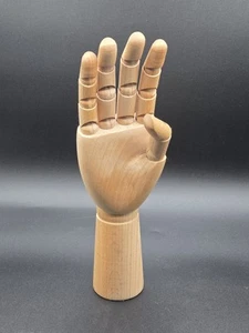 VTG Wooden 12" Artist Mannequin Hand Drawing Articulated Posable Model Manikin - Picture 1 of 5