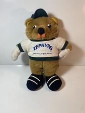 Rare New Orleans Zephyrs Mascot Boudreaux NOLA MiLB MLB 1997 Plush Canal Nutria