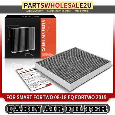 Activated Carbon Cabin Air Filter for Smart Fortwo 2008 2009-2018 EQ Fortwo 2019 - Image 1 of 4
