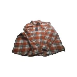 Steve's Jeans Herren Karo Hemd 4X Knopfleiste Orange Weiß Grau Komfort Freizeit - Bild 1 von 10