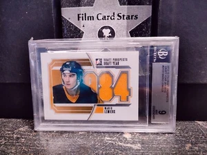 ITG Mario Lemieux 1984 Draft Day Jerseys Pittsburgh Penguins BVG 9 Mint  - Picture 1 of 1