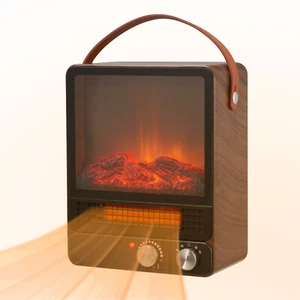 SYNGAR 1500W 3D Electric Fireplace Freestanding Heater Flame Stove - Picture 1 of 10