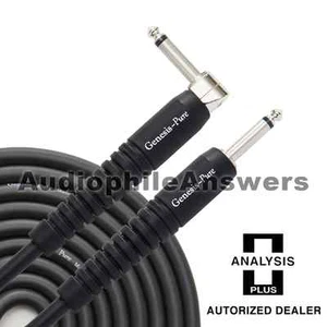 Analysis Plus Genesis Pure BLACK Instrument Cable Straight to 90 Plug 12ft - Picture 1 of 1