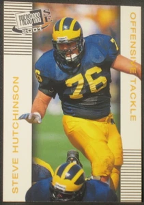 Steve Hutchinson 2001 Press Pass SE Gold Parallel Rookie #33 Michigan Wolverines - Imagen 1 de 2