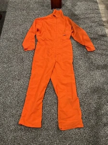Vintage American Field Orange Hunting Coverall Sportswear Weathershield Made USA - Picture 1 of 11