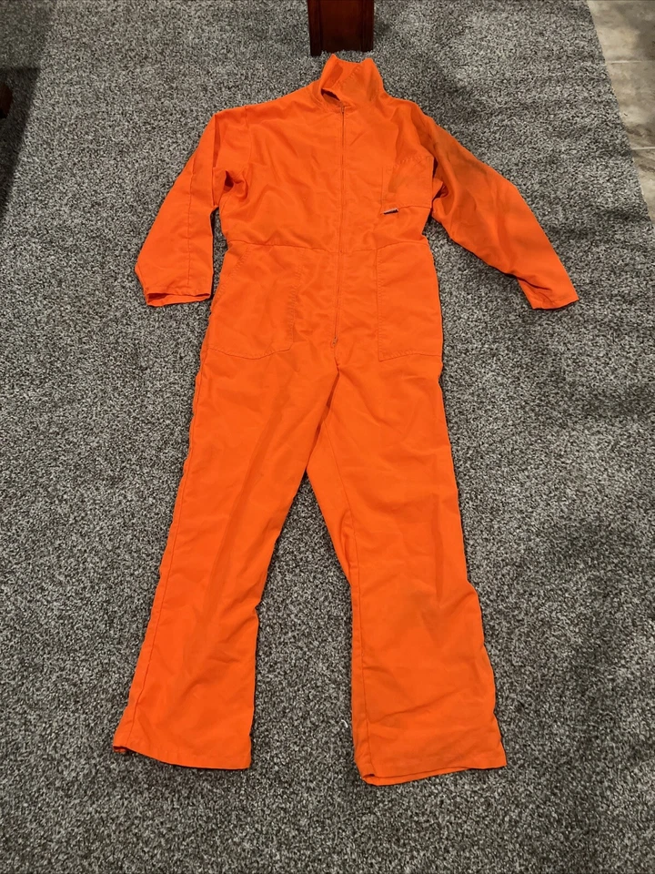 Vintage American Field Orange Hunting Coverall Sportswear Weathershield Made USA - Image 1 of 4