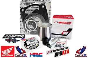 Kit de reconstrucción de extremo superior Wiseco Honda ATC250R TRX250R 67 mm + juntas de cojinete de pistón de 1 mm - Imagen 1 de 24