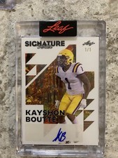 2023 Leaf Signature Series Football Kayshon Boutte #BA-KB1 Auto RC 1/1 Patriots