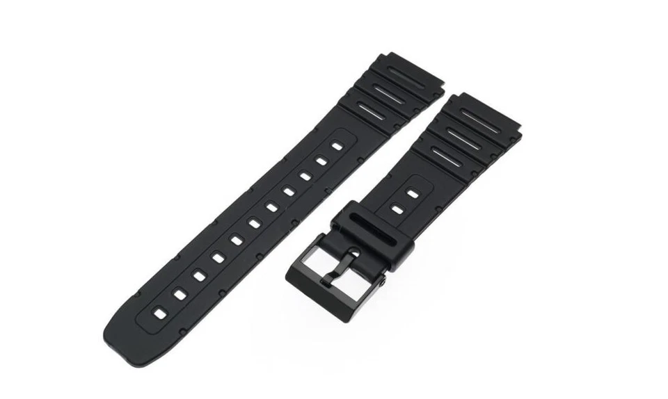 GECOMARKET Cinturino in gomma casio compatibile 20mm ca53w w720c ca61w wl100 w741g ft100