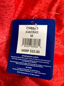 Champion Boys Ombre Mesh Active Shorts NWT Scarlet Red/Black Choose Your Size - Picture 1 of 21