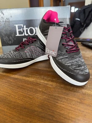 etonic ladies size 6.5 golf shoes. black/pink. Brand new with tags - Image 1 of 4