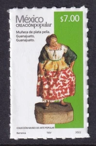 pp276 Mexico Creacion Popular MNH 2022 Sc#3167b Mc# Et#cp276 Silber Puppe - Bild 1 von 1