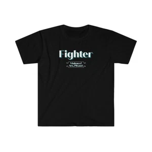 Class Series One- Fighter: Violence, Yes Please Unisex Softstyle T-Shirt - Picture 1 of 3