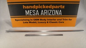 1972 LINCOLN CONTINENTAL COUPE LH UPPER DOOR TRIM MOLDING - 2 PC - Picture 1 of 8