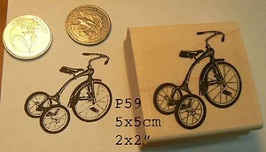 Triciclo P59, bicicleta, sello de goma WM - Imagen 1 de 2