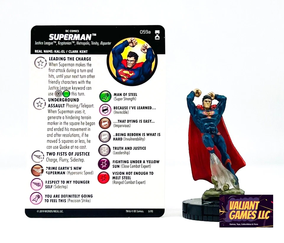 DC Heroclix Superman #059a w/ Card DC Rebirth Set - Image 1 of 1