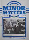 Morris Minor Owners Club Magazine   Minor Matters May  June 1987