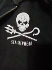 Vintage Sea Shephard Full Zip Conservation Society Long Sleeve Hooded Sweatshirt