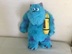 Disney Pixar Sulley Animal de Peluche Azul Púrpura Manchas FALTAN BATERÍAS - Imagen 1 de 3